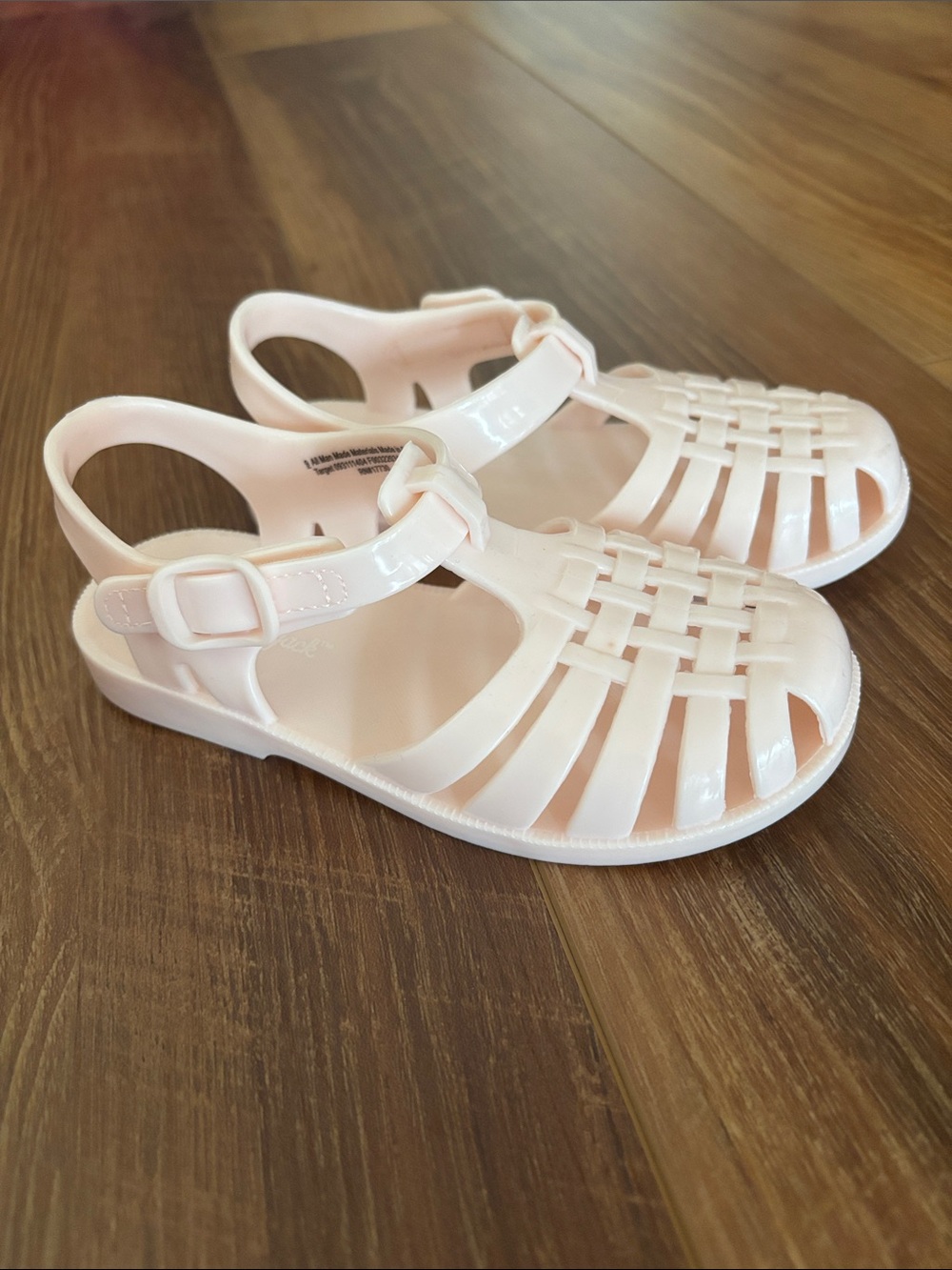 Cat & Jack Ballet Pink Jelly Sandals toddler size 9